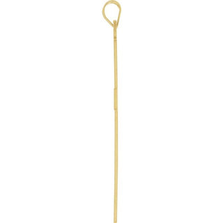 14K Yellow 39x25 mm Cross Pendant