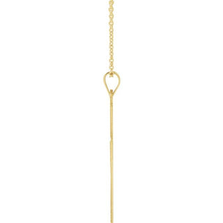 14K Yellow Cross 18" Necklace