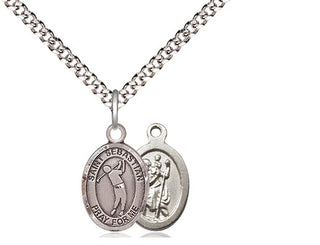 Pewter Saint Sebastian Golf Medal Religious and Catholic Jewelry