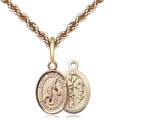 14kt Gold Saint Sebastian Basketball Medal
