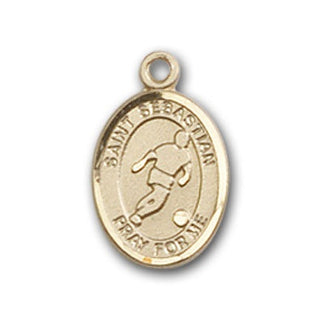 Gold-Filled Saint Sebastian Pendant