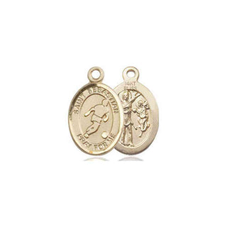 14kt Gold Saint Sebastian Soccer Medal