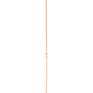 14K Rose 39x25 mm Cross 18" Necklace