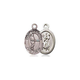 Pewter Saint Sebastian Tennis Medal