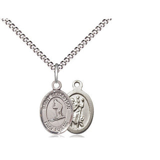 Pewter Saint Sebastian Skiing Medal Religious and Catholic Jewelry