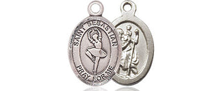 Pewter Saint Sebastian Dance Medal
