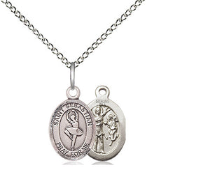 Sterling Silver Saint Sebastian Dance Medal Religious and Catholic Jewelry