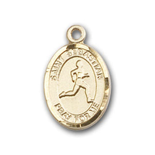Gold-Filled Saint Sebastian Pendant
