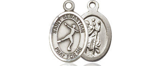 Pewter Saint Sebastian Figure Skating Medal