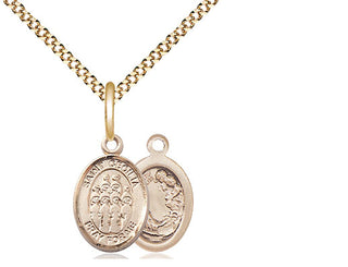 14kt Gold Filled Saint Cecilia Choir Medal Religious and Catholic Jewelry