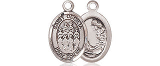 Sterling Silver Saint Cecilia Choir Medal Religious and Catholic Jewelry