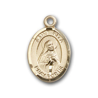 Gold-Filled St. Rita of Cascia Pendant