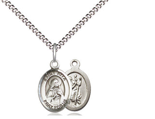 Pewter Saint Rita Baseball Medal Religious and Catholic Jewelry