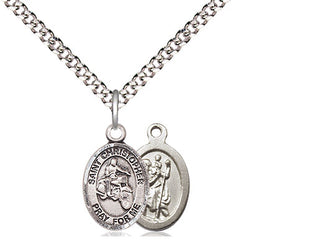 Pewter Saint Christopher Motorcycle Medal Religious and Catholic Jewelry
