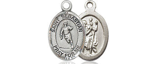 Pewter Saint Sebastian Rugby Medal