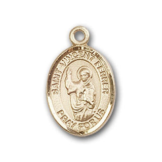 Gold-Filled Saint Vincent Ferrer Pendant