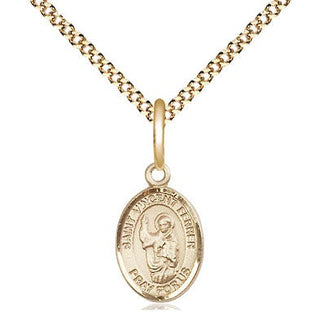 Gold-Filled St. Vincent Ferrer Pendant