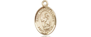 14kt Gold Saint Vincent Ferrer Medal Engraved Catholic Saint Jewelry