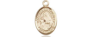 14kt Gold Filled Saint Madonna Del Ghisallo Medal Engraved Catholic Saint Jewelry