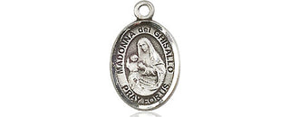 Pewter Saint Madonna Del Ghisallo Medal Engraved Catholic Saint Jewelry