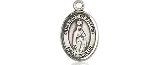 Pewter Our Lady of Fatima Medal Engraved Catholic Saint Jewelry
