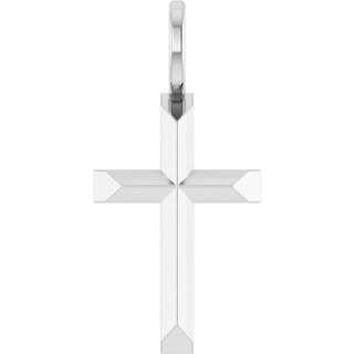 Sterling Silver Knife-Edge Cross Pendant