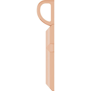 14K Rose Knife-Edge Cross Pendant