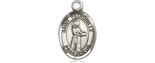 Pewter Saint Petronille Medal Engraved Catholic Saint Jewelry