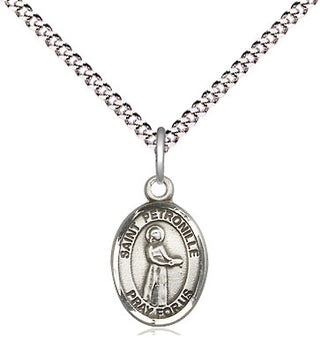 Pewter Saint Petronille Medal Religious and Catholic Jewelry Engraved Catholic Saint Jewelry