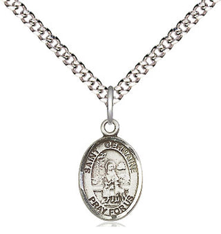 Pewter Saint Germaine Cousin Medal Religious and Catholic Jewelry Engraved Catholic Saint Jewelry