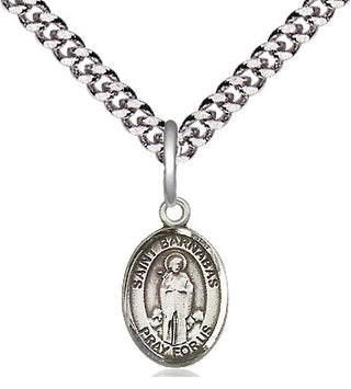 Pewter Saint Barnabas Medal Religious and Catholic Jewelry Engraved Catholic Saint Jewelry