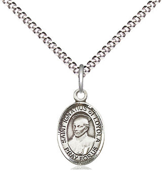 Pewter Saint Ignatius of Loyola Medal Religious and Catholic Jewelry Engraved Catholic Saint Jewelry