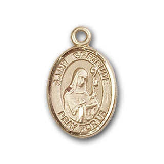 Gold-Filled Saint Gertrude of Nivelles Pendant