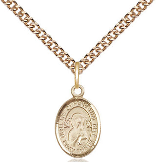 14kt Gold Our Lady of Perpetual Help Medal Engraved Catholic Saint Jewelry