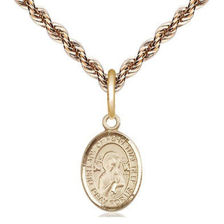 14kt Gold Our Lady of Perpetual Help Medal Engraved Catholic Saint Jewelry