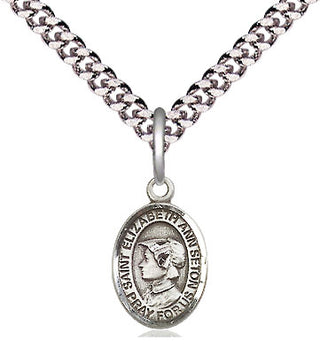 Pewter Saint Elizabeth Ann Seton Medal Religious and Catholic Jewelry Engraved Catholic Saint Jewelry