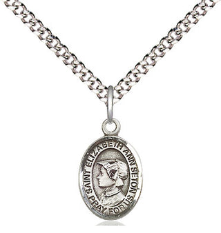 Pewter Saint Elizabeth Ann Seton Medal Religious and Catholic Jewelry Engraved Catholic Saint Jewelry