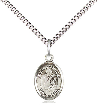 Pewter Saint Aloysius Gonzaga Medal Religious and Catholic Jewelry Engraved Catholic Saint Jewelry