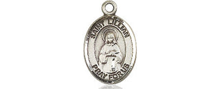 Pewter Saint Lillian Medal Engraved Catholic Saint Jewelry