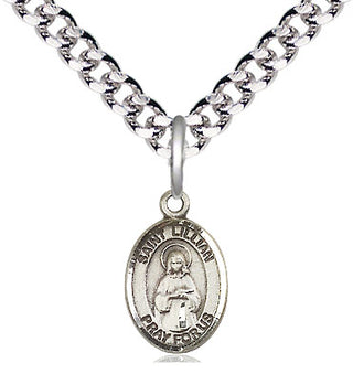 Pewter Saint Lillian Medal Religious and Catholic Jewelry Engraved Catholic Saint Jewelry