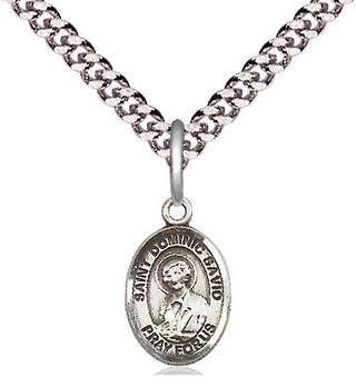 Pewter Saint Dominic Savio Medal Religious and Catholic Jewelry Engraved Catholic Saint Jewelry