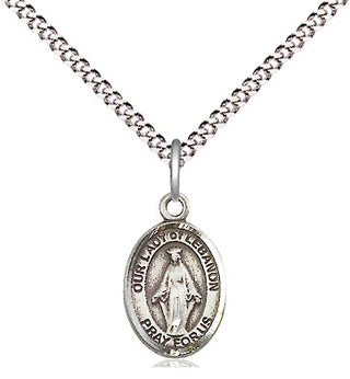 Pewter Our Lady of Lebanon Medal Religious and Catholic Jewelry Engraved Catholic Saint Jewelry