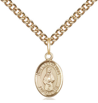 14kt Gold Our Lady of Hope Medal Engraved Catholic Saint Jewelry