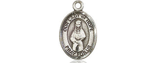 Pewter Our Lady of Hope Medal Engraved Catholic Saint Jewelry