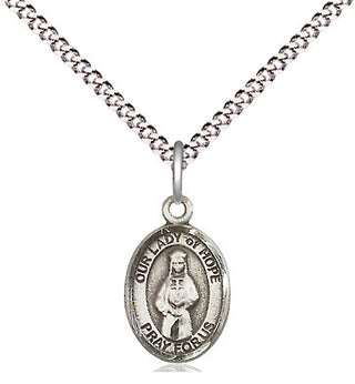 Pewter Our Lady of Hope Medal Religious and Catholic Jewelry Engraved Catholic Saint Jewelry