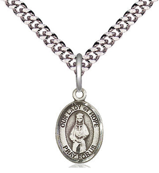 Pewter Our Lady of Hope Medal Religious and Catholic Jewelry Engraved Catholic Saint Jewelry