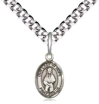 Pewter Our Lady of Hope Medal Religious and Catholic Jewelry Engraved Catholic Saint Jewelry