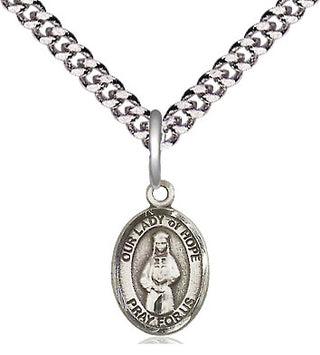 Pewter Our Lady of Hope Medal Religious and Catholic Jewelry Engraved Catholic Saint Jewelry
