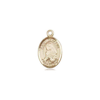 14kt Gold Saint Madeline Sophie Barat Medal Engraved Catholic Saint Jewelry