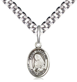 Pewter Saint Madeline Sophie Barat Medal Religious and Catholic Jewelry Engraved Catholic Saint Jewelry